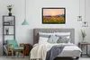 MuchoWow® Gerahmtes Poster Blumen - Sonnenuntergang - Berg Produktbild-Vorschau 5