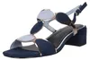 MARCO TOZZI Damen Sandale Textil Sandalette Metallic Produktbild-Vorschau 6