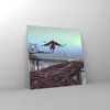 Bilder auf glas - Vogel Fahrrad modern - 50x50cm - Produktbild-Vorschau 4