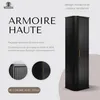 RODAN | Armoire haute - 139 cm - Noir | Meuble salle de Voir les images du produit 2