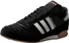 A black Adidas Mundial Goal soccer shoe is shown from the side against a white background. Náhled obrázku produktu