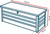 GFP Primeyard Gartenbox 179x79x61 cm  Aufbewahrungsbox Produktbild-Vorschau 3