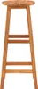 A wooden bar stool is shown against a white background. Produktbild-Vorschau