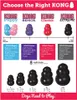 A size chart for KONG dog toys, showing different types and sizes. Anteprima dell’immagine prodotto