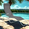Aga Garten-Liegestuhl SIESTA Grau Produktbild-Vorschau 2