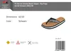 F2 Herren Schuhe Beach Slipper  Flip Flops 42/43 Schwarz Produktbild-Vorschau 2