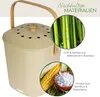 Geruchsdichter und nachhaltiger Biomülleimer von HMF für 6 Liter in Beige Anteprima dell’immagine prodotto
