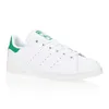 A white Adidas Stan Smith sneaker with green accents is shown against a white background. Náhled obrázku produktu