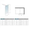 70X200cm Walk in Duschwand Milchglas 10mm ESG Produktbild-Vorschau 7