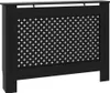 vidaXL Heizkörperverkleidung Schwarz 112x19x81,5 cm MDF Produktbild-Vorschau 1