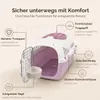 SNOEKIE Katzen Transportbox mit 2 Öffnungen, 49,5 × 32 × Produktbild-Vorschau 3