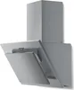 A stainless steel kitchen range hood is shown against a white background. Produktbild-Vorschau