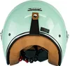 The back view of a light green motorcycle helmet. Anteprima dell’immagine prodotto