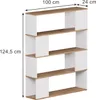 Raumteiler Vicco Eneos Weiß/Goldkraft Eiche 100 x 124.5 cm, Produktbild-Vorschau 2