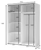 Masseno Schiebetürenschrank MAREN 200,2/198,5/55,4cm Produktbild-Vorschau 6