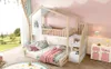 okwish Etagenbett 90/140x200 Holz-Doppelbett mit Zaun und Produktbild-Vorschau 6