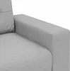 A close-up view of the armrest and seat of a gray loveseat-sofa. Anteprima dell’immagine prodotto