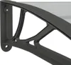 vidaXL Türvordach Schwarz 400x100 cm Polycarbonat Produktbild-Vorschau 6