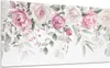 A watercolor floral arrangement of pink and white roses with green leaves against a white background. Náhled obrázku produktu
