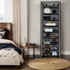 Intirilife Faltschrank 170x58x28 cm in ASCH GRAU - mit Produktbild-Vorschau 4