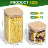 Bocaux de conservation carrés en verre - Récipients de Voir les images du produit 6