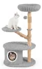 COSTWAY 105cm Kratzbaum mit Katzenhöhle, Katzenkratzbaum Produktbild-Vorschau 3