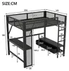 Flieks Etagenbett 140x200cm mit Schreibtisch, Kinder Produktbild-Vorschau 7
