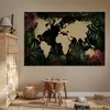 MuchoWow® Poster Weltkarte - Blumen - Tropische Pflanzen Produktbild-Vorschau 6