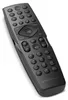 A black remote control is shown at an angle against a white background. Produktbild-Vorschau