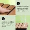 Blumfeldt Sumatra Breeze Square zahradní sprcha WPC hliník Náhled obrázku produktu 4