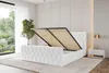 ALTDECOR Polsterbett mit Bettkasten - RENO-Z 120x200 Weiß - Produktbild-Vorschau 3