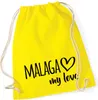 Huuraa Turnbeutel Malaga my love 12 Liter Yellow Baumwolle Produktbild-Vorschau 1