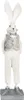 Clayre & Eef Figur Kaninchen 36 cm Weiß Silberfarbig Produktbild-Vorschau 2