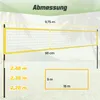 COSTWAY Volleyballnetz Outdoor, 9,5 x 1m Pool Volleyball Produktbild-Vorschau 3