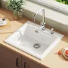 Keramikspüle 55x50 cm Küchenspüle, kratzfest & pflegeleicht Produktbild-Vorschau 3