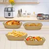 A kitchen counter with various food items in disposable trays, including a whole roasted chicken, french fries, fried chicken pieces, and grilled vegetables. Anteprima dell’immagine prodotto