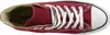 A top-down view of a maroon Converse Chuck Taylor All Star high-top sneaker. Produktbild-Vorschau