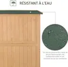 Outsunny Abri de Jardin en bois Armoire de Jardin dim. Voir les images du produit 6
