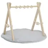 LuMali BABY GYM Spiel aus Holz mit einer grau Spielmatte Produktbild-Vorschau 1