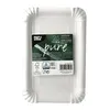 450 Teller, Pappe pure eckig 13 cm x 20 cm weiss Produktbild-Vorschau 2