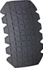 A single black knee pad with a grid pattern on a white background. Produktbild-Vorschau