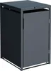 Kovový box na popelnice Konsta 1x240l 68x80x116cm antracit Náhled obrázku produktu 4