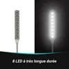 Lampe de lecture USB à 8 LED ultra-lumineuses pour regarder Voir les images du produit 3