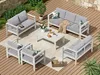 MeXo Gartenmöbel Aluminium, Sitzgruppe frei Kombination, (2 Produktbild-Vorschau 8