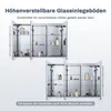 SONNI Edelstahl 3-türig Bad Spiegelschrank 90x65x13cm mit Produktbild-Vorschau 6