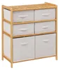 5five Simply Smart Regal Tidy Box mit 6 Körben, Bambus, Produktbild-Vorschau 1