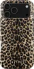 A close-up shot of a phone case with a leopard print pattern. Produktbild-Vorschau