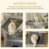 PawHut Tiragraffi per gatti da 90 cm con amaca, tiragraffi Anteprima dell’immagine prodotto 4