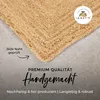 Kleiner Juteteppich Nele Beige 40x60 cm handgewebt aus Jute Produktbild-Vorschau 4