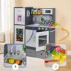 Große Holz Spielküche – Kinderküche höhenverstellbar 83–97 Produktbild-Vorschau 4
